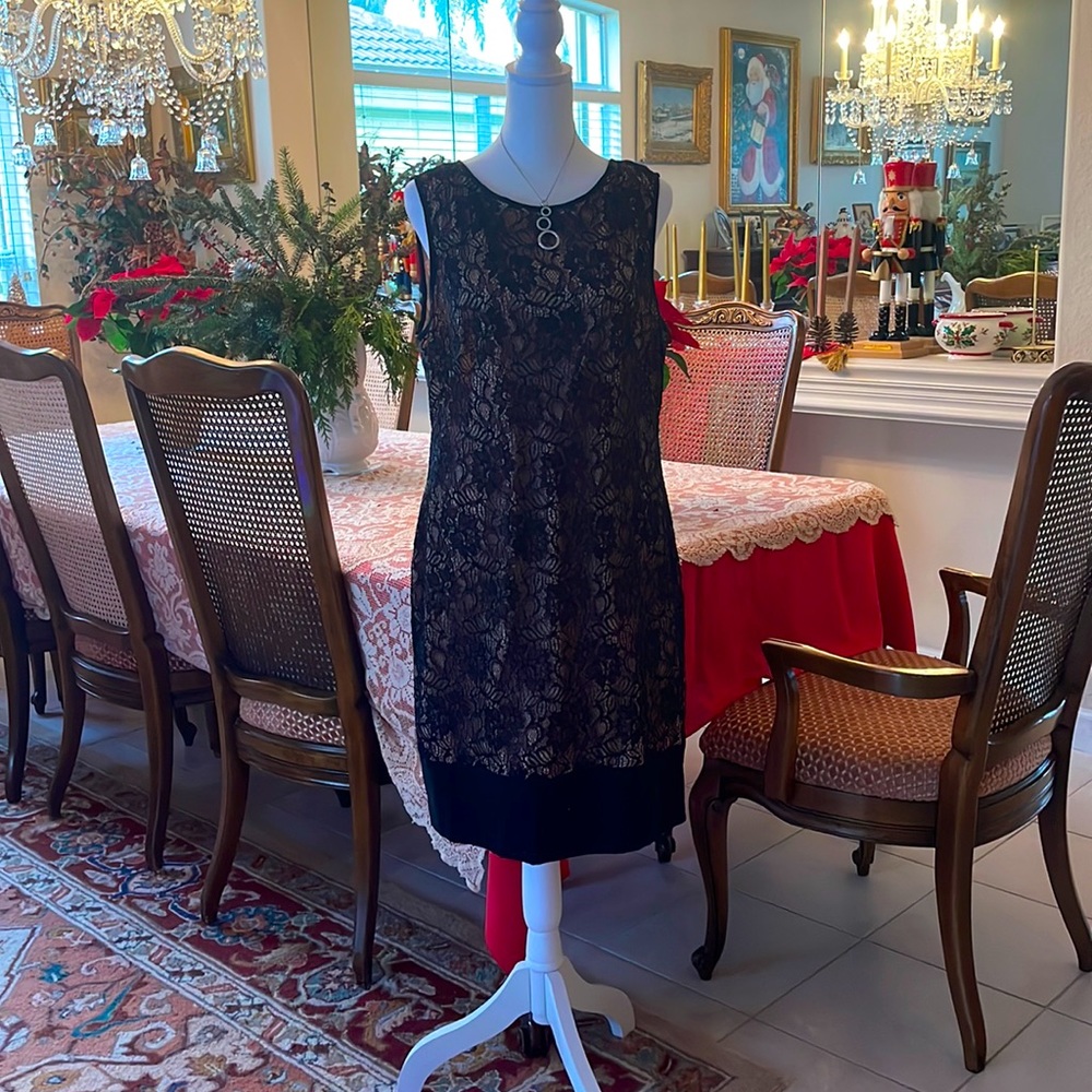 Cache Lace Sheath Dress